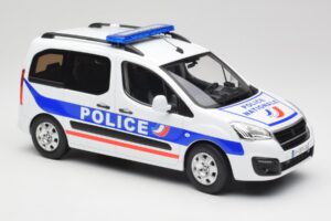 Peugeot Partner Police Blau Norev 1:18 184891 Metall – Bild 4 von 6