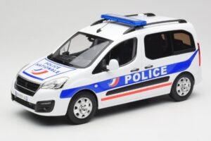 Peugeot Partner Police Blau Norev 1:18 184891 Metall