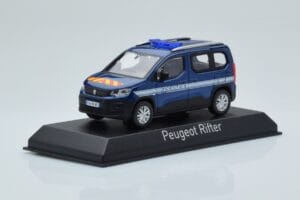 Peugeot Rifter Gendarmerie Otremer Blau Norev 1:43 479064 Metall – Bild 2 von 4
