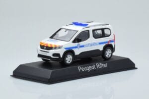 Peugeot Rifter Police Municipale Weiss Norev 1:43 479067 Metall – Bild 2 von 4