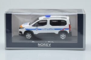 Peugeot Rifter Police Municipale Weiss Norev 1:43 479067 Metall – Bild 4 von 4
