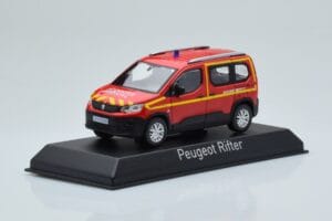 Peugeot Rifter Pompiers Secours Medical Rot Norev 1:43 479070 Metall – Bild 2 von 4