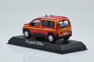 Peugeot Rifter Pompiers Secours Medical Rot Norev 1:43 479070 Metall – Bild 3 von 4