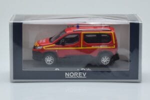 Peugeot Rifter Pompiers Secours Medical Rot Norev 1:43 479070 Metall – Bild 4 von 4
