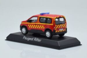 Peugeot Rifter Sapeurs Pompiers Rot Norev 1:43 479071 Metall – Bild 3 von 4