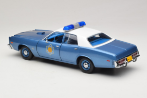 Plymouth Fury Police Pursuit Smokey and the Bandit GreenLight 1:18 19044 Metall – Bild 7 von 8