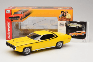 Plymouth Satellite Daisy Dukes of Hazzard Auto World 1:18 AWSS105/06 Metall – Bild 8 von 8