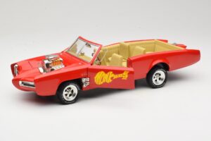 Pontiac GTO Monkeemobile Rot ERTL 1:18 33150 Metall – Bild 2 von 8