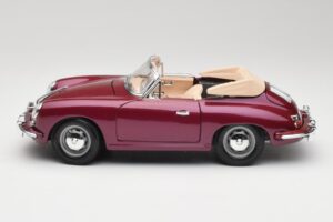 Porsche 356B Cabriolet Aubergine Bburago 1:18 3021-M4 Metall – Bild 4 von 8