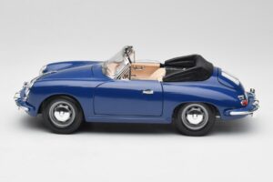 Porsche 356B Cabriolet Blau Bburago 1:18 3051 Metall – Bild 4 von 8