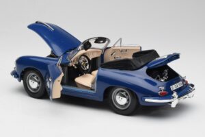 Porsche 356B Cabriolet Blau Bburago 1:18 3051 Metall – Bild 5 von 8