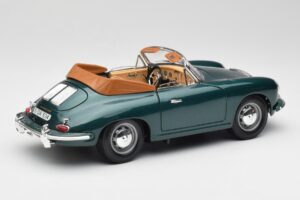 Porsche 356B Cabriolet Grün Bburago 1:18 3051-M1 Metall – Bild 3 von 8
