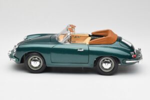 Porsche 356B Cabriolet Grün Bburago 1:18 3051-M1 Metall – Bild 4 von 8