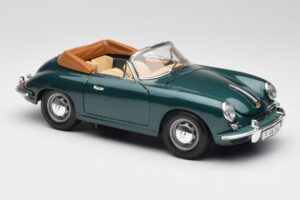 Porsche 356B Cabriolet Grün Bburago 1:18 3051-M1 Metall – Bild 6 von 8