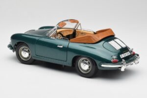 Porsche 356B Cabriolet Grün Bburago 1:18 3051-M1 Metall – Bild 7 von 8