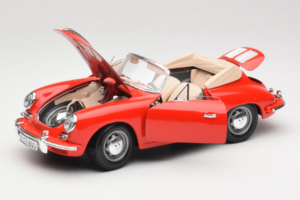 Porsche 356B Cabriolet Rot Tchibo 1:18 45703 Metall – Bild 2 von 8