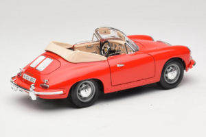Porsche 356B Cabriolet Rot Tchibo 1:18 45703 Metall – Bild 3 von 8