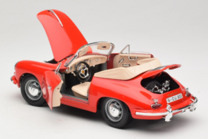 Porsche 356B Cabriolet Rot Tchibo 1:18 45703 Metall – Bild 5 von 8