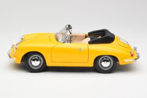Porsche 356B Cabriolet Gelb Bburago 1:18 3031 Metall – Bild 4 von 8