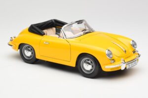 Porsche 356B Cabriolet Gelb Bburago 1:18 3031 Metall – Bild 6 von 8