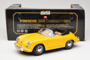 Porsche 356B Cabriolet Gelb Bburago 1:18 3031 Metall – Bild 8 von 8