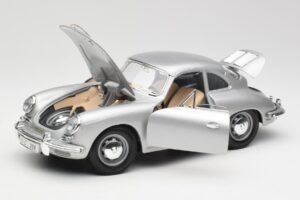 Porsche 356B Silber Bburago 1:18 3021-M1 Metall – Bild 2 von 8
