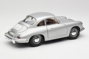 Porsche 356B Silber Bburago 1:18 3021-M1 Metall – Bild 3 von 8