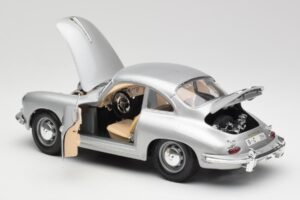 Porsche 356B Silber Bburago 1:18 3021-M1 Metall – Bild 5 von 8