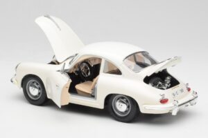 Porsche 356B Weiss Bburago 1:18 3021-M3 Metall – Bild 5 von 8
