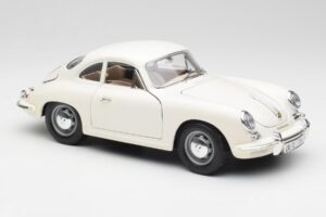 Porsche 356B Weiss Bburago 1:18 3021-M3 Metall – Bild 6 von 8