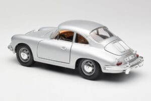 Porsche 356B Silber & Braunes Interieur Bburago 1:18 3021-M2 Metall – Bild 7 von 8