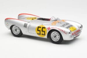 Porsche 550-1500 RS Spyder #55 H. Herrmann Carrera Panamericana 1954 AUTOart 1:18 85470 Metall – Bild 6 von 8