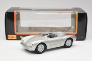 Porsche 550 A Spyder Silber Maisto 1:18 50314 Metall – Bild 8 von 8