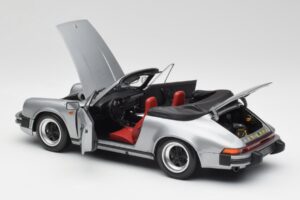 Porsche 911 930 Carrera 3.2 Cabriolet Grau Metallic Minichamps 1:18 100063034 Metall – Bild 5 von 8