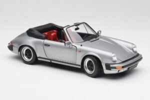 Porsche 911 930 Carrera 3.2 Cabriolet Grau Metallic Minichamps 1:18 100063034 Metall – Bild 6 von 8