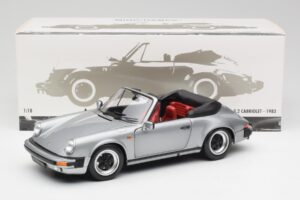 Porsche 911 930 Carrera 3.2 Cabriolet Grau Metallic Minichamps 1:18 100063034 Metall – Bild 8 von 8