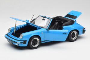 Porsche 911 930 Carrera Cabriolet Blau Minichamps 1:18 100063032 Metall – Bild 2 von 8