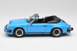 Porsche 911 930 Carrera Cabriolet Blau Minichamps 1:18 100063032 Metall – Bild 4 von 8