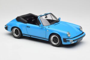 Porsche 911 930 Carrera Cabriolet Blau Minichamps 1:18 100063032 Metall – Bild 6 von 8