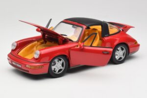 Porsche 911 964 Carrera 2 Targa Rot Anson 1:18 30305-W Metall – Bild 2 von 8