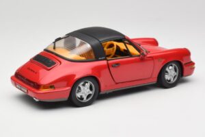 Porsche 911 964 Carrera 2 Targa Rot Anson 1:18 30305-W Metall – Bild 3 von 8