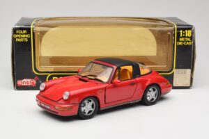 Porsche 911 964 Carrera 2 Targa Rot Anson 1:18 30305-W Metall – Bild 8 von 8