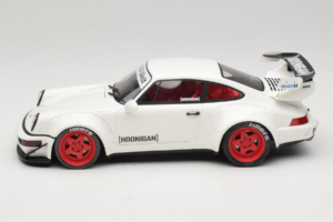 Porsche 911 964 RWB Hoonigan Weiss GT Spirit 1:18 GT732 Resin – Bild 3 von 6