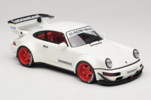 Porsche 911 964 RWB Hoonigan Weiss GT Spirit 1:18 GT732 Resin – Bild 4 von 6