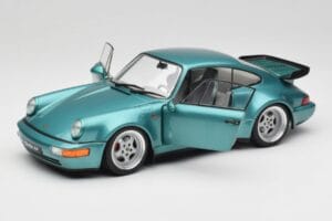 Porsche 911 964 Turbo Wimbledon Green Metallic Solido 1:18 S1803407 Metall – Bild 2 von 8