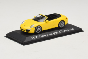 Porsche 911 991 Carrera 4S Cabriolet Gelb Minichamps 1:43 WAP0201120C Metall – Bild 2 von 5