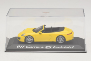 Porsche 911 991 Carrera 4S Cabriolet Gelb Minichamps 1:43 WAP0201120C Metall – Bild 4 von 5