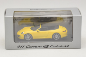 Porsche 911 991 Carrera 4S Cabriolet Gelb Minichamps 1:43 WAP0201120C Metall – Bild 5 von 5