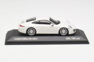 Porsche 911 991 Carrera S Weiss IAA Frankfurt 2011 Minichamps 1:43 WAX20100090 Metall – Bild 3 von 5