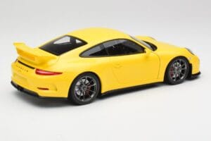 Porsche 911 991 GT3 Racing Gelb & Silber Räder Minichamps 1:18 110062722 Metall – Bild 3 von 8